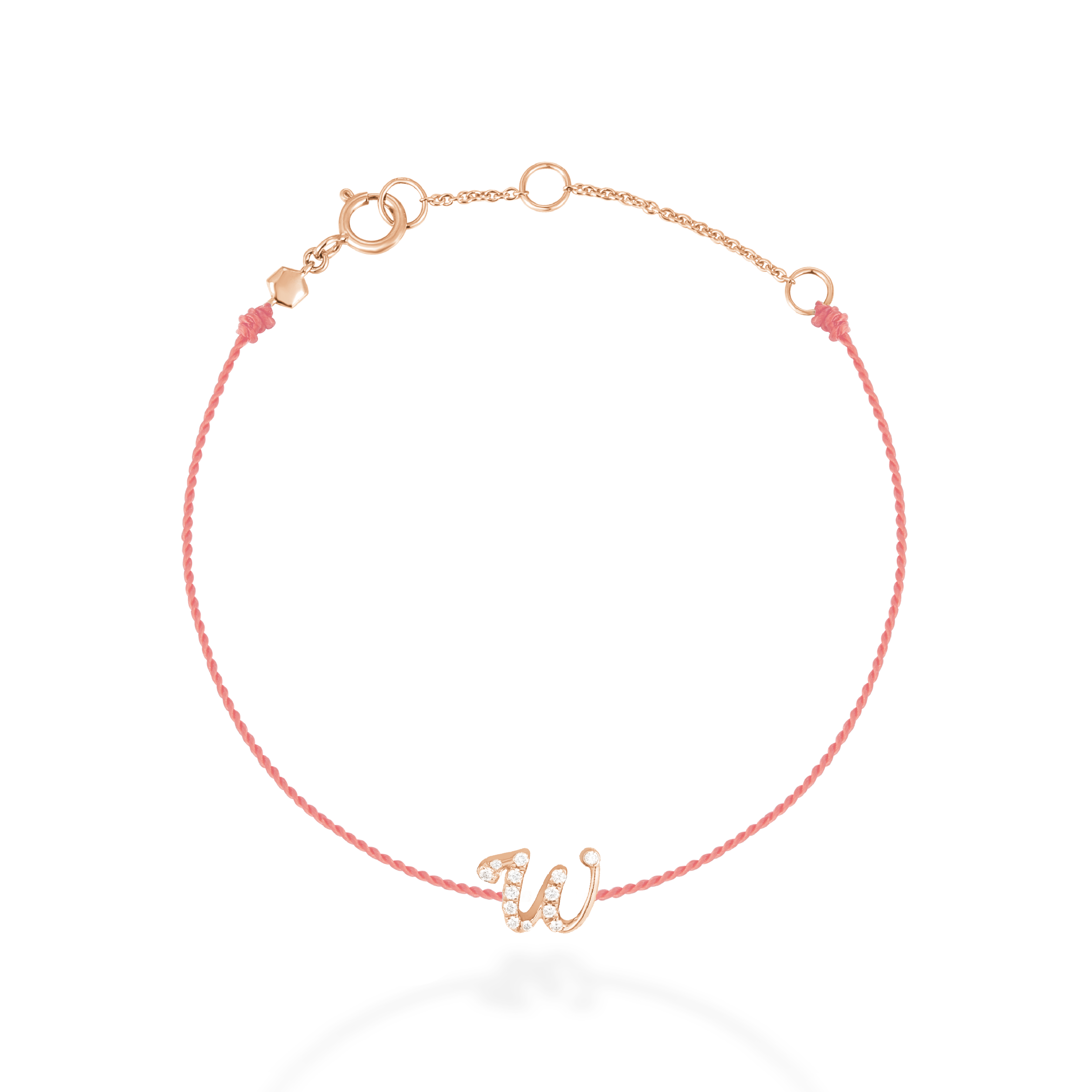 "W" string bracelet